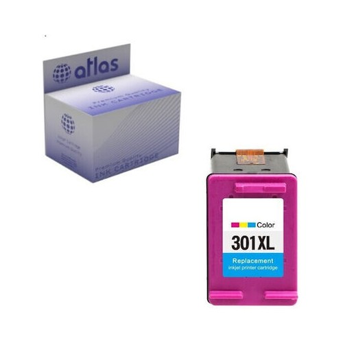 ATLAS ΣΥΜΒΑΤΟ HP NO 301XL COLOUR (CH564EE) SHOW INK LEVEL