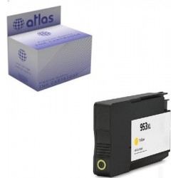 ATLAS ΣΥΜΒΑΤΟ HP 953XL YELLOW (F6U18AE) New Chip (Version 7ος-2025)